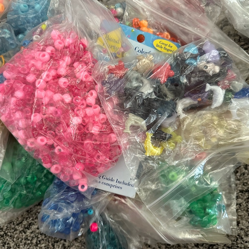 Colorful Craft Beads and Figures Set
